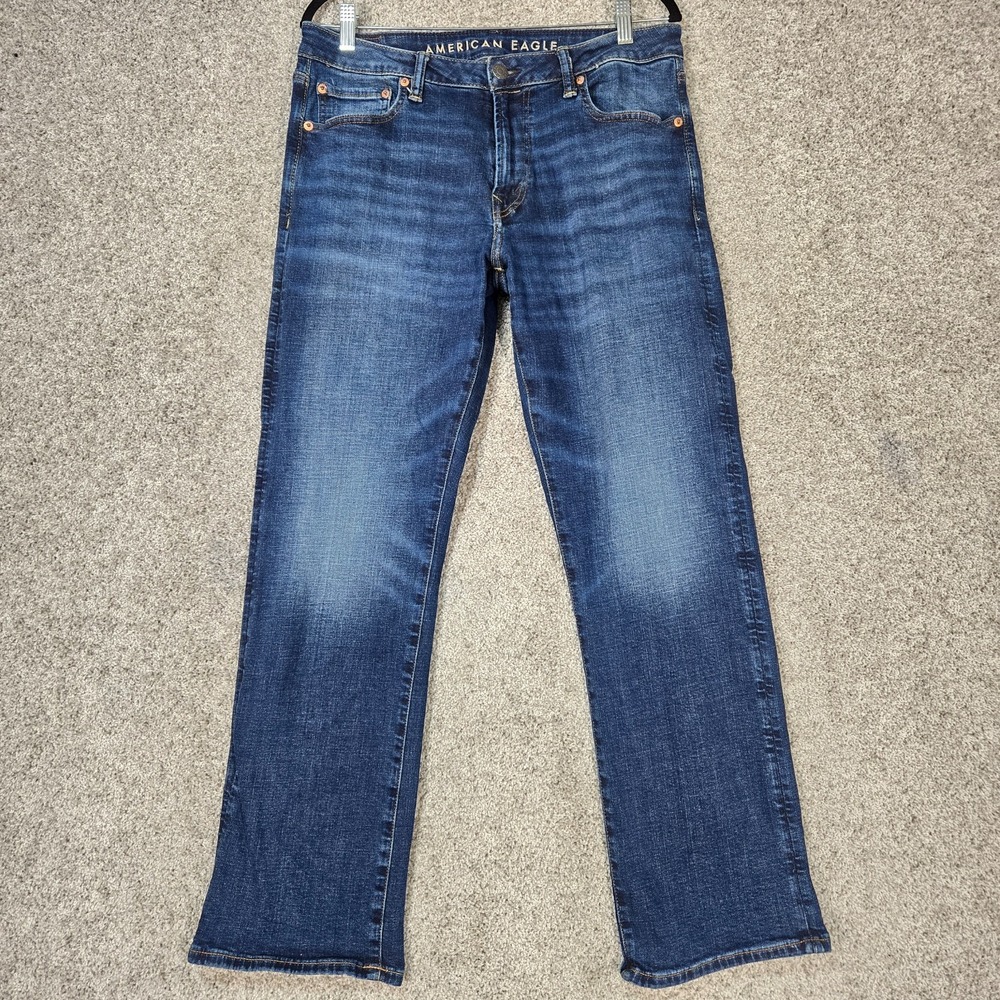 American Eagle Original Bootcut Jeans Mens 34x32 (fits 33x30) airflex+ stretch